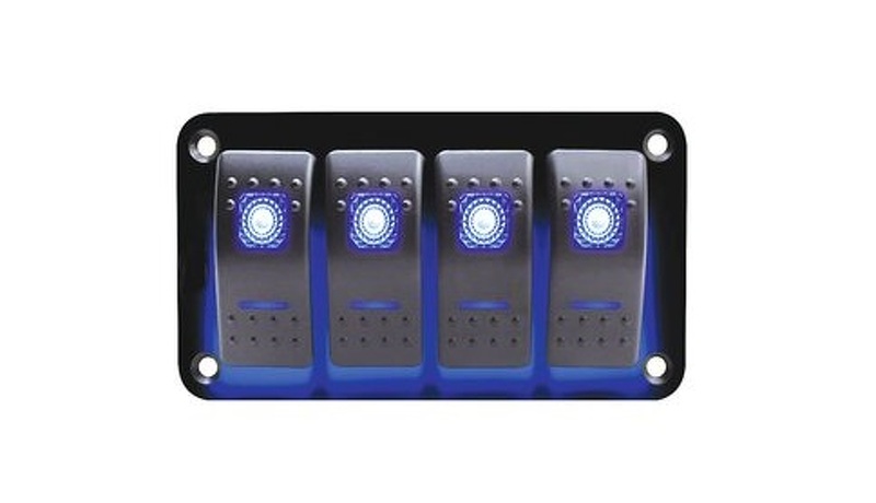PANEL 4 SWITCHES WITH BLUE...